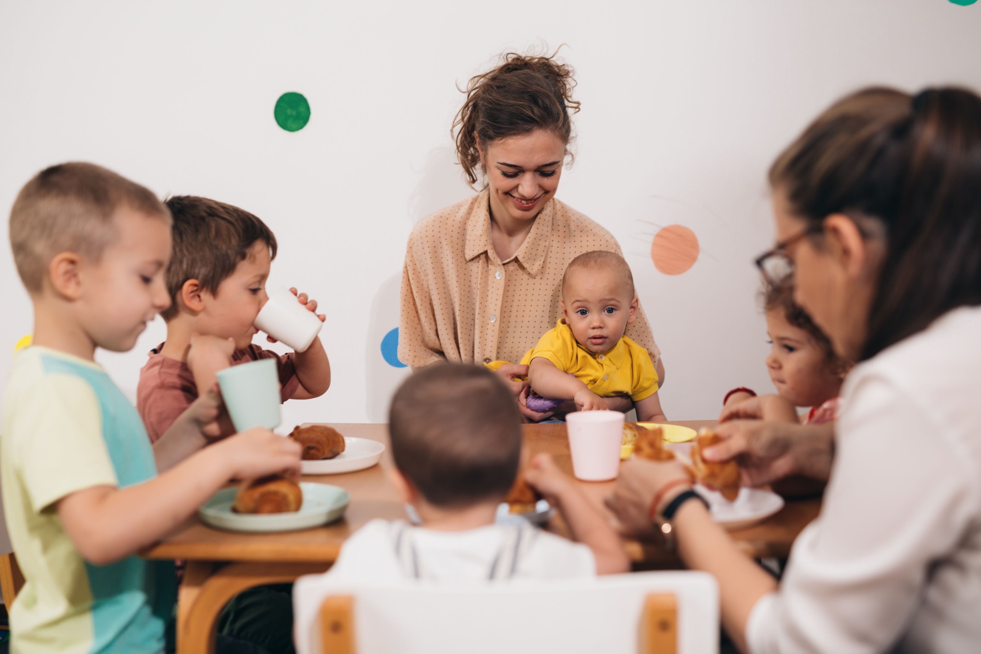 children at the daycare
